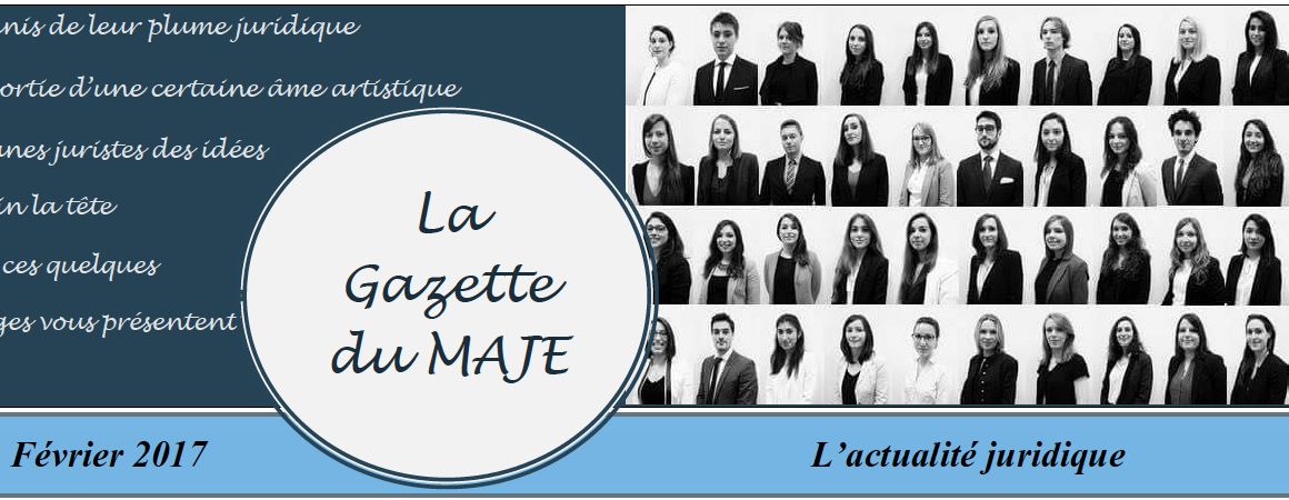 Gazette du MAJE n°5 - Février 2017