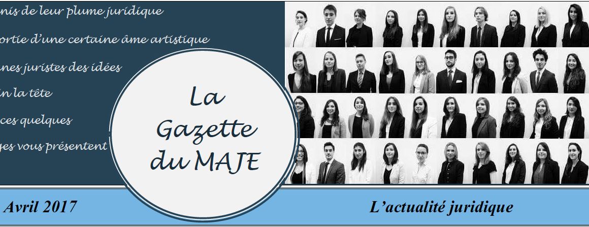 Gazette du MAJE N°6 - Avril 2017