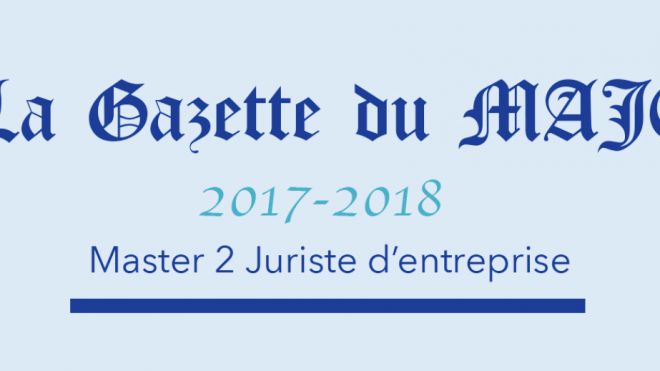 Gazette du MAJE n°9 - Février 2018