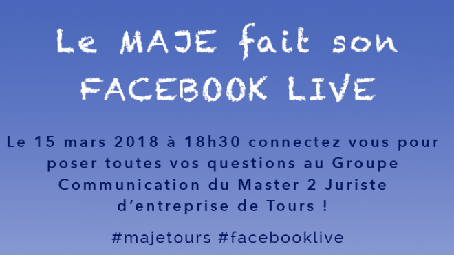 Facebook Live du MAJE