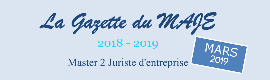 Gazette du MAJE n°12 – Mars 2019